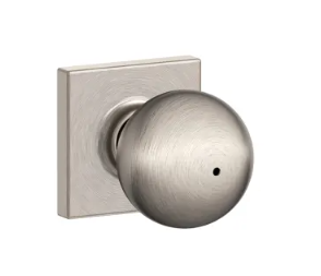 Schlage Orbit Knob with Collins Trim - F series