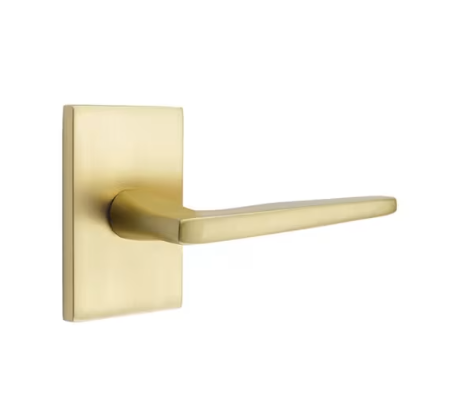 Emtek Hermes Lever with Modern Rectangular
