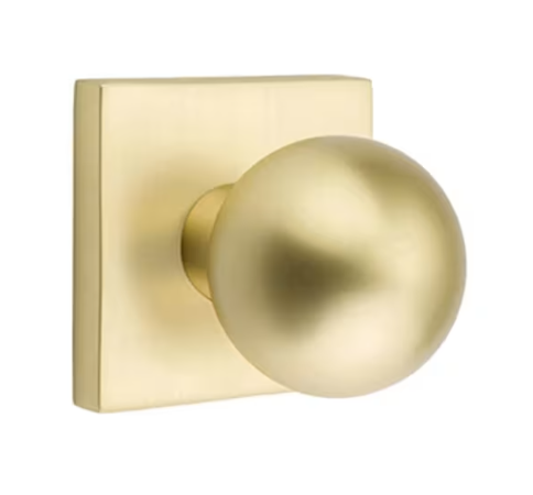 Emtek Orb Knob with Square Rosette