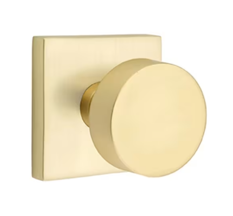 Emtek Round Knob with Square Rosette