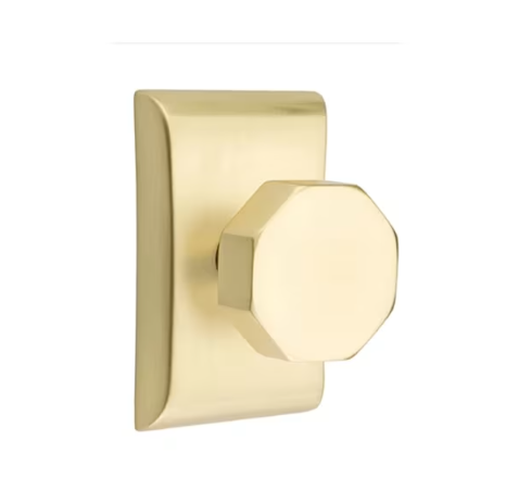 Emtek Octagon Knob with Neos Rosette