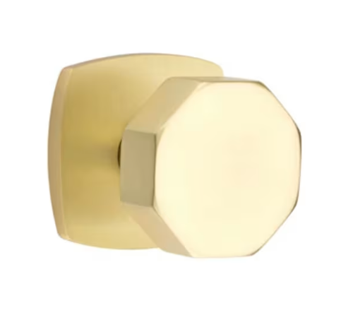 Emtek Octagon Knob with Urban Modern Rosette