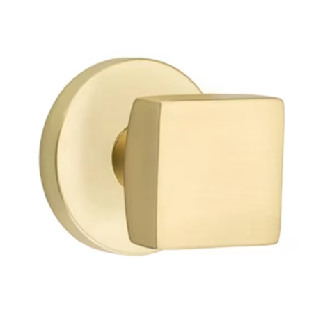 Emtek Square Knob with Disk Rosette