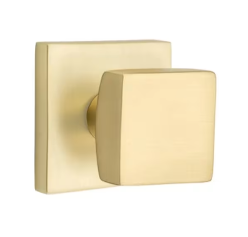 Emtek Square Knob with Square Rosette