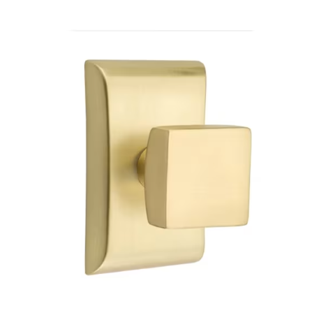 Emtek Square Knob with Neos Rosette