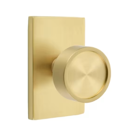 Emtek Verve Knob with Modern Rectangular Rosette