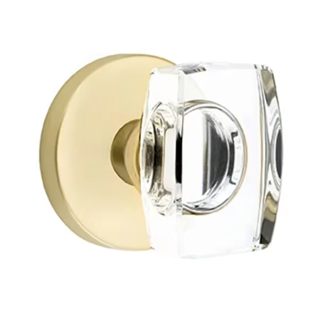 Emtek Windsor Glass Knob with Disk Rosette