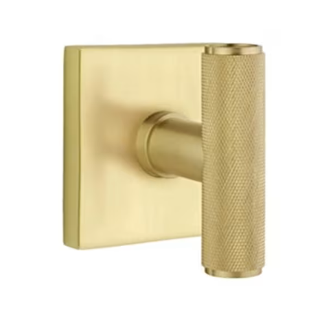 Emtek The Ace Knurled Knob with Square Rosette