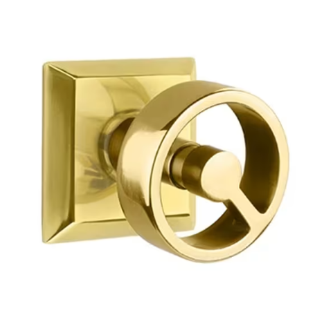 Emtek Spoke Knob with Quincy Rosette
