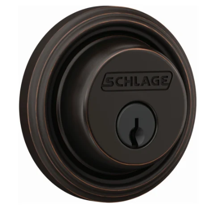 Schlage Single Cylinder Keyed Entry Deadbolt from the Indy Collection