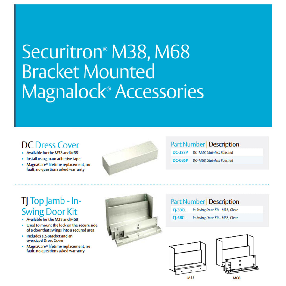 Securitron TJ Top Jamb Kit