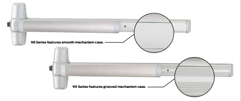 Von Duprin 9857EO/9957EO Three-Point Latching Touch Bar Exit Device - Barzellock.com