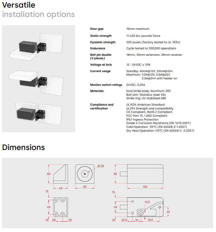 RCI YG80 Electronic Door Lock