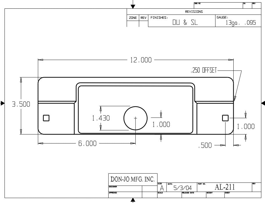 Don-jo AL 211  Aluminum Entrance Doors