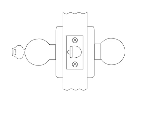 Corbin Russwin - CK4355 Classroom Cylindrical Knob Locksets