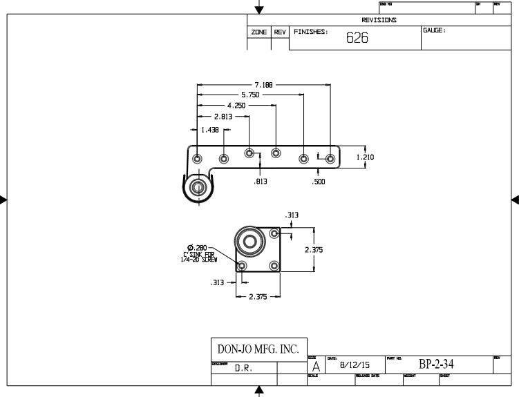 Don-jo BP 2 34 RHR Bottom Pivot