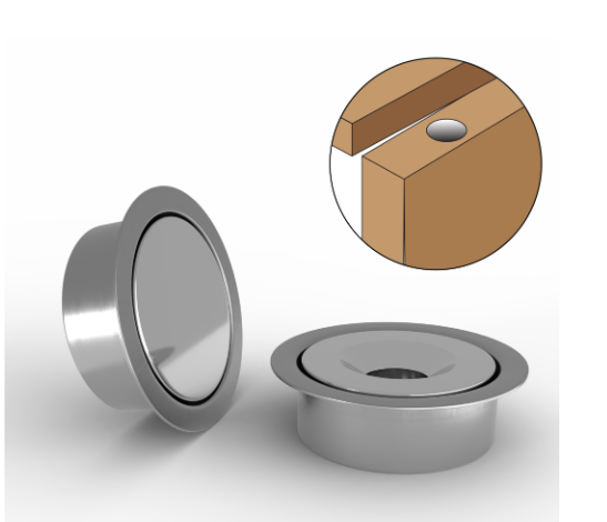 Mega Handles Concealed Magnet Catch - Dummy Doors