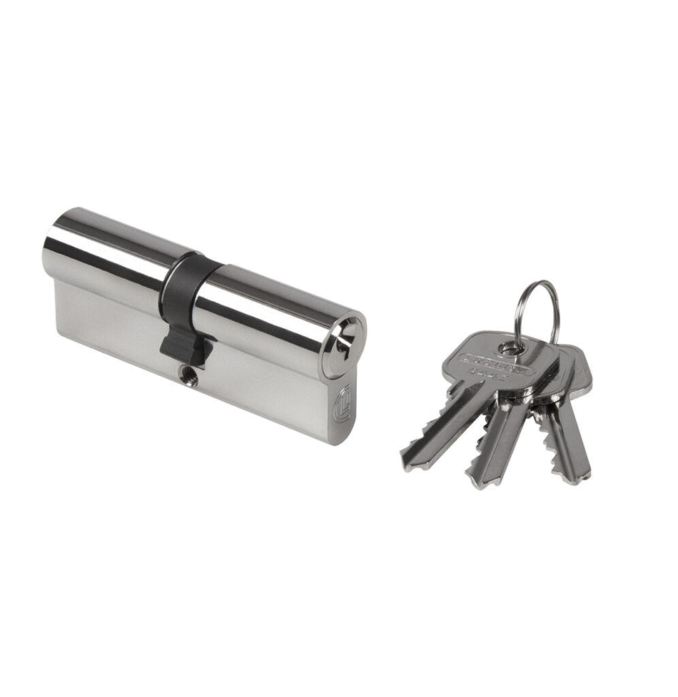 Locinox Europrofile cylinder with three keys - 80 mm Symmetric Cylinder