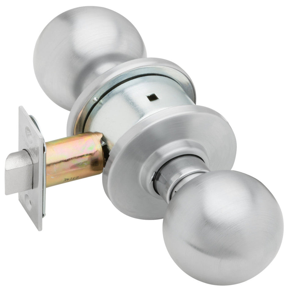 Schlage A10 Passage Latch - Grade 2 Cylindrical Non-Keyed Knob Lock with Lever