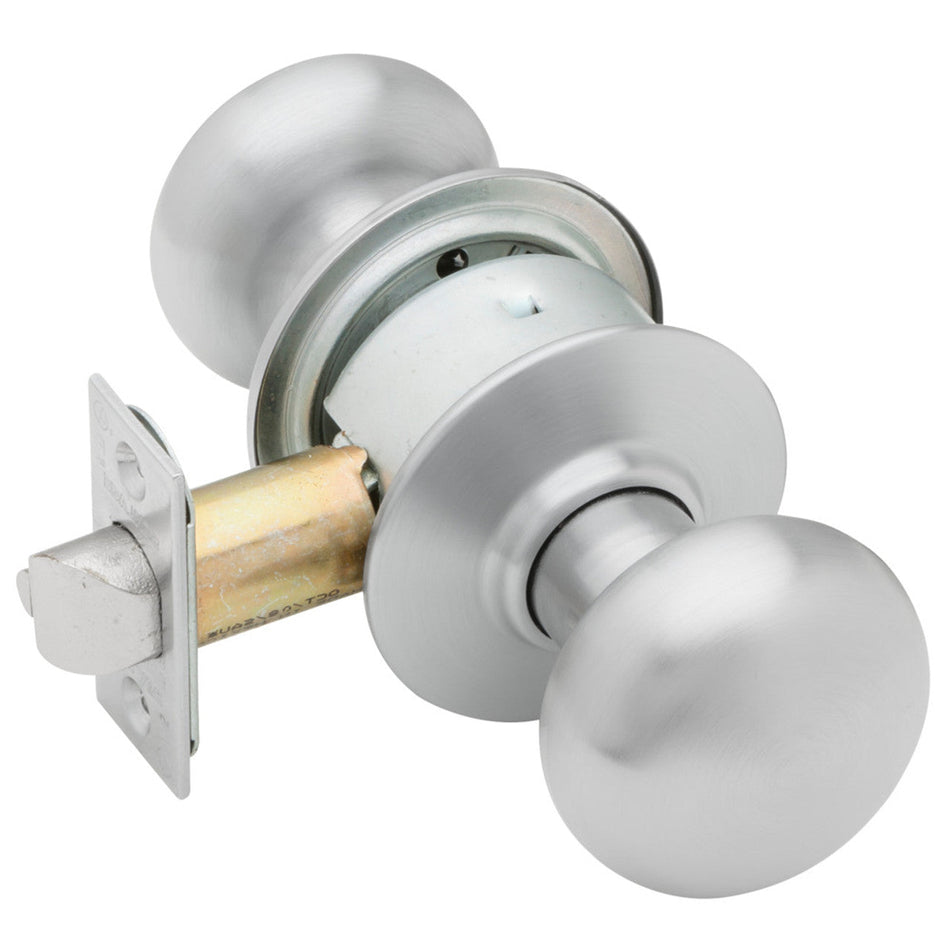 Schlage A10 Passage Latch - Grade 2 Cylindrical Non-Keyed Knob Lock