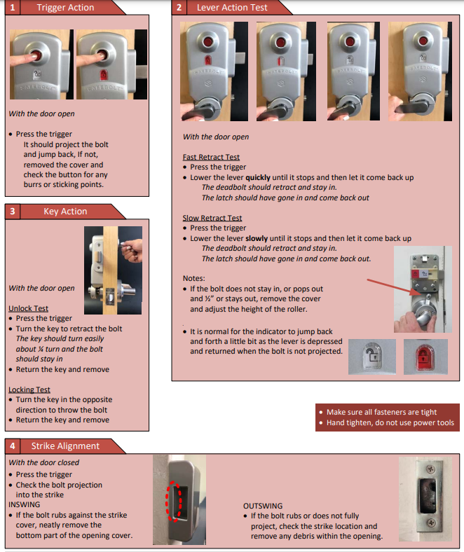 Securitech Safebolt Classroom Lockdown Lock